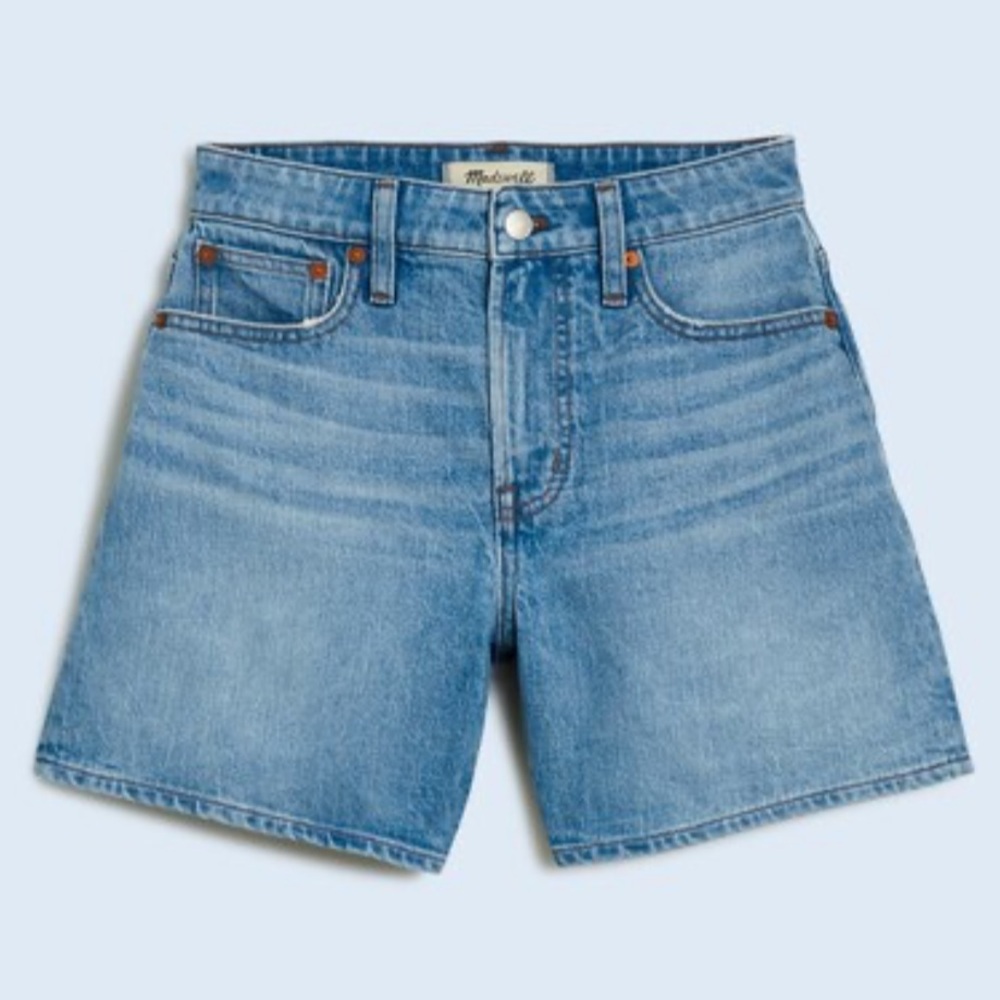 Madewell The Curvy Perfect Vintage Mid-Length Jean Short